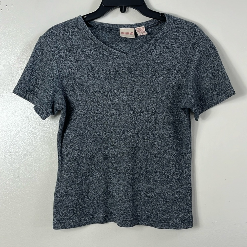 Crosssroads tee shirt gray short sleeve women’s size M
